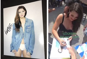 Katie Stevens signed 8x10 photo EXACT proof sexy hot body lingerie Bold Type - Picture 1 of 3