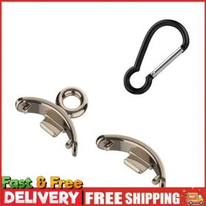 Metal Watch Strap Connectors for Mi Band 8 (2PCS Gold With carabiner) - Zdjęcie 1 z 11