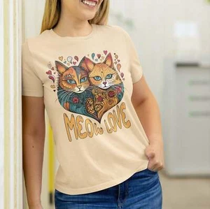 Love Cat T-shirt - Picture 1 of 16