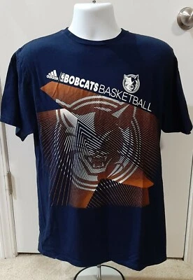 Charlotte Bobcats Vintage Adidas Tshirt Size Large Blue  - Image 1 of 3