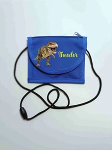 Brustbeutel blau wie abgebildet + Wunschname-  Textfarbe und Schrift nach Wunsch - Bild 1 von 4