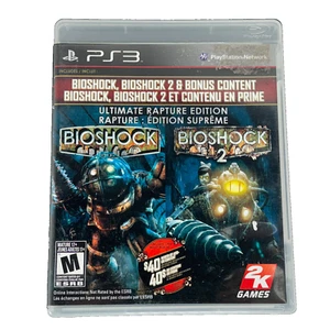 PS3 BIOSHOCK Ultimate Rapture Edition CIB (BIOSHOCK 1, 2 & Bonus Content) SONY - Picture 1 of 10