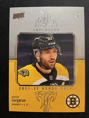 21-22 UD Series 1 Hockey Superstar Honor Roll HR-14 Patrice Bergeron - Image 1 of 2
