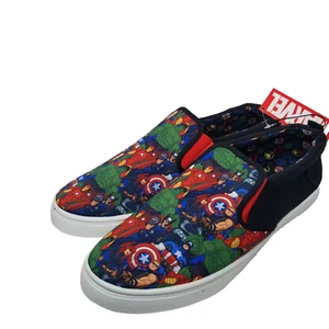 MARVEL Comics Ground Up Shoes Slip On Sneakers New Hulk Captain America Thor - Picture 1 of 11