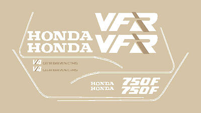 Honda VFR 750 F RC 24 '88 '89 Série Adhésifs Stickers Moto Rouge • 98€