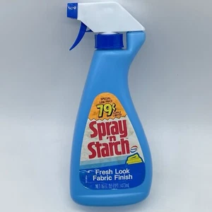 Vintage Spray 'N Starch 16 fl. oz. Bottle 1/2 full Nostalgic Fresh Look Fabric - Picture 1 of 8