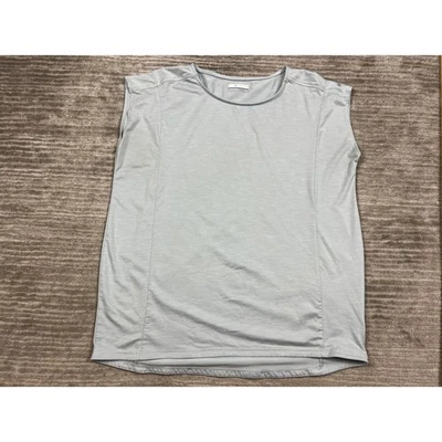 Camisa masculina Columbia grande cinza sem mangas mistura de poliéster - Imagem 1 de 4