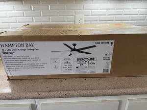 Hampton Bay Belvoy 70 in. Indoor Espresso Bronze DC Motor Ceiling Fan - Picture 1 of 1