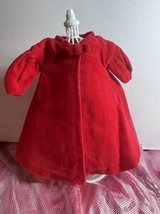 Vintage Barbie Red Flare #939 Red Velvet Coat Satin Lined Mattel 1960's - Picture 1 of 6
