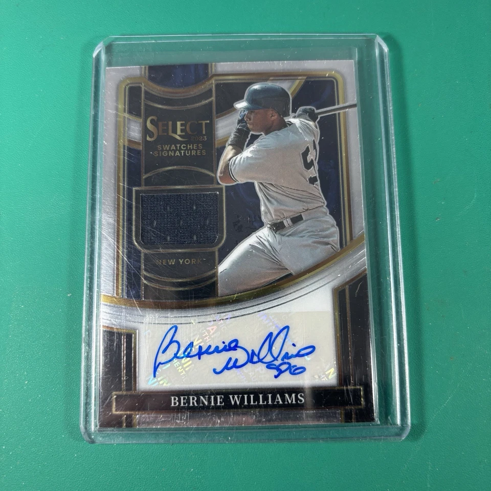 2023 Panini Select Select Swatches Signatures Bernie Williams #SSS-BW Auto - Image 1 of 2