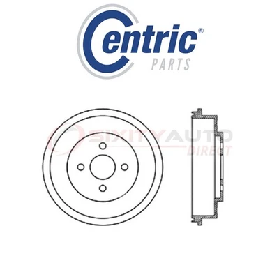 Centric Brake Drum for 2009-2010 Pontiac G5 2.2L L4 - Braking Stopping qn Foto 1 de 4