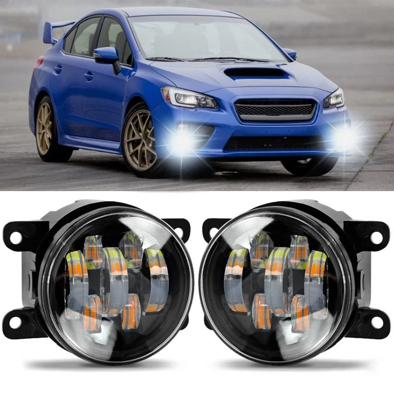 Pair Front Bumper LED Fog Light Clear Driving Lamps FOR SUBARU WRX 2015-2021 - Image 1 of 4