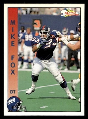1992 Pacific Mike Fox #217 New York Giants - Image 1 of 2