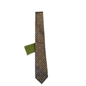 Gucci GG Bees 100% Silk Tie Beige Made in Italy 545078 NEW - Picture 1 of 9