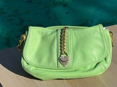Juicy Couture Heart Chain Lime Green Handbag - Image 1 of 4