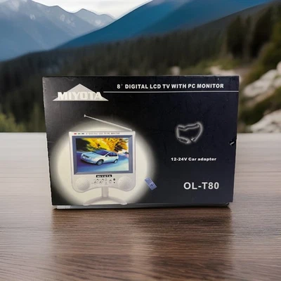 Miyota OL-T80 8” Digital LCD TV with PC Monitor – Boxed Complete Set - Image 1 of 4