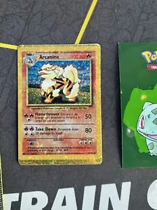Pokemon Arcanine 23/102 Prism Vending Sticker Holo Rare 117πLPπ - Picture 1 of 8