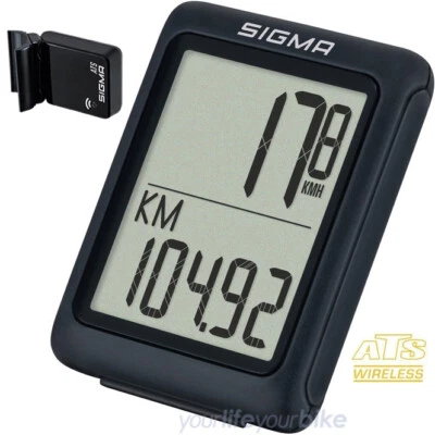 SIGMA ORIGINALS BC 5.0 WL FAHRRAD COMPUTER ATS KABELLOS BIKE TACHO DRAHTLOS FUNK - Bild 1 von 4