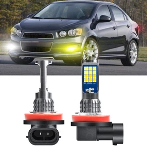 For Sonic 2012-2016 Dual Color Golden Yellow White H11 H8 H9 LED Fog Light - Picture 1 of 12