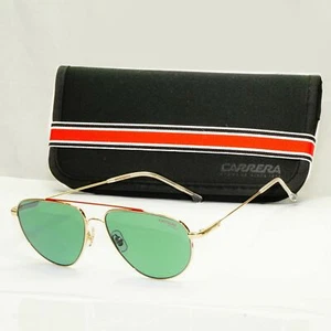 Gafas de sol Carrera doradas para hombre metal brillante verde piloto 2014 T/S J5GKU - Imagen 1 de 12
