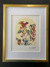 MARC CHAGALL +1967 BEAUTIFUL SIGNED  WINDOW OF ASHER PRINT MATTED TO 11X14 =
