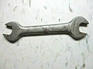 1725B Chrome Molybdenum Open End SAE Wrench 1/2" - 9/16" Plain Stubby Vintage - Picture 1 of 6