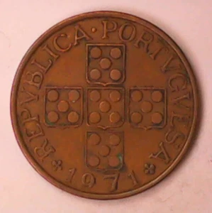 1971 Repvblica Portvgvesa 1 Escvdo Coin - Picture 1 of 5