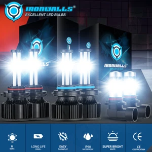 For Chrysler PT Cruiser 2006-2010 6-sides 9005 9006 9145 LED Headlight Bulbs 6x - Picture 1 of 12