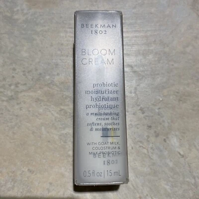 BEEKMAN 1802  Bloom Cream Probiotic Moisturizer 0.5 oz / 15 ml New In Box - Image 1 of 3