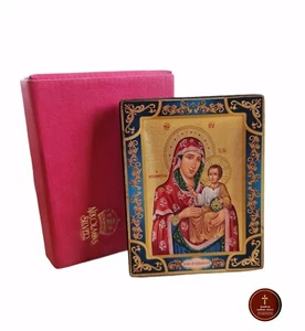 Virgen María de Jerusalén icono de serigrafía de Tierra Santa Jerusalén tamaño: 13*10 cm - Imagen 1 de 6