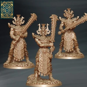 Stone Guardians(x3)/TTRPG/Wargaming/Dungeons and Dragons/Labyrinth Miniatures - Picture 1 of 1