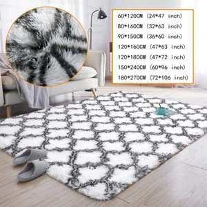 Fluffy Shaggy Rug Large Soft Floor Carpet Rugs Non Slip Mat Living Room Bedroom - Picture 1 of 38