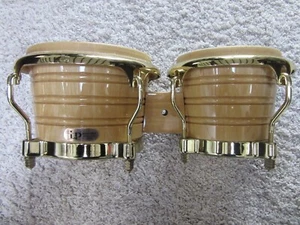 LP Latin Percussion Generation II Wood Bongos Natural Gold Hardware - Bild 1 von 6