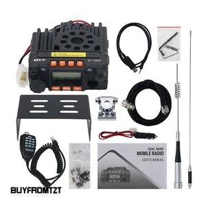 QYT-KT8900 25W VHF UHF Mobilny nadajnik-odbiornik radiowy + podajnik Antena Kabel programowy - Zdjęcie 1 z 9