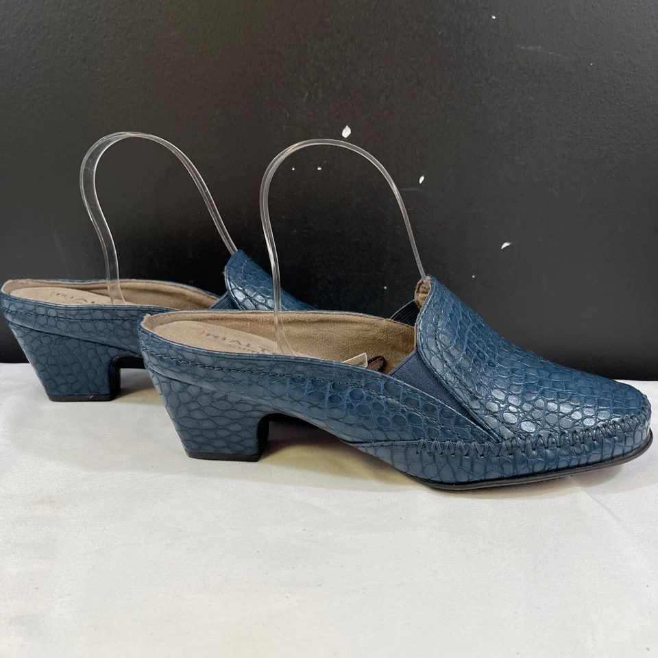 Rialto комфорта Vette женщин синий крокодила печать мулы размер 9,5 М SKU 6421 - Изображение 1 из 4