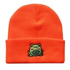 Cute Cartoon for Embroidery Hat Warm Knit Hat Fashion Curl Edge Hat Fall Wi