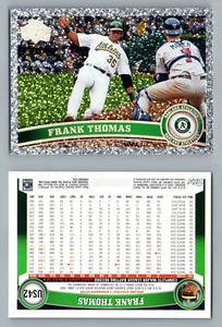 2011 TOPPS UPDATE SP LEGENDS PLATINUM DIAMOND US42 FRANK THOMAS A's - Picture 1 of 2