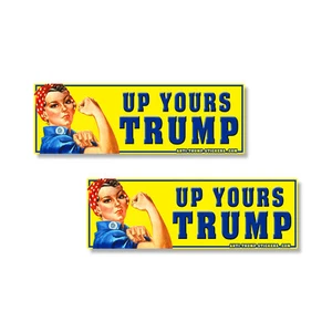 Impeach Trump Up Yours Trump Rosie Nietzange Autoaufkleber 2er Pack   - Bild 1 von 1