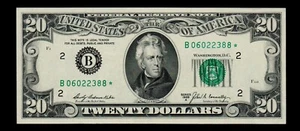 ⭐️$20 1969-A Federal Reserve Note STAR Free Shipping Gem Unc #128 - Picture 1 of 2