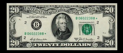 ⭐️$20 1969-A Federal Reserve Note STAR Free Shipping Gem Unc #128 - Image 1 of 2