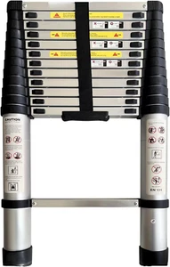 Telescoping Ladder Collapsible Extension 12.5FT Multi-Purpose for RV or Outdoor - Picture 1 of 7