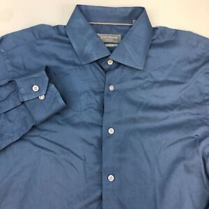 Hickey Freeman Men’s Button Down Shirt Modern Regular Fit Long Sleeve Shirt 