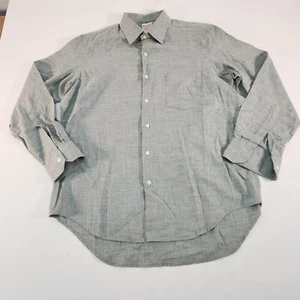 Henry Buck’s - Vintage SHIRT L/S TEAL WOOL COTTON 60s SIZE 41 - Foto 1 di 11