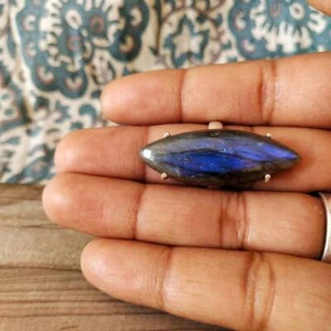 Natural Labradorite Ring,Anniversary Gift,925 Sterling Silver,All Sizes 3 to 14 - Picture 1 of 10