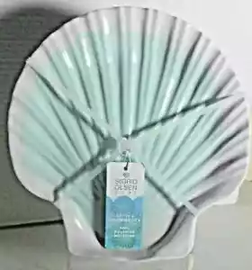 Sigrid Olsen Melamine Seashell Coastal Set of 4 Plates 9” New - Picture 1 of 2