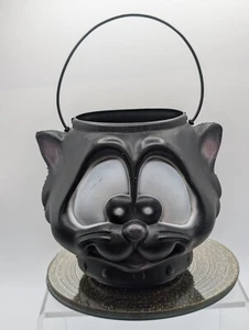 Molde soplado de Halloween vintage gato negro truco o trato cubo de dulces - Imagen 1 de 8