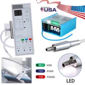 Dental Electric Handpiece Motor System LED Brushless Built-in 1:1 1:5 16:1 Modes - Picture 1 of 23