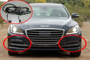 Genuine OEM LED Fog Lamp / Wire Harness Set For 2015 2016+ Hyundai Genesis Sedan - Picture 1 of 12