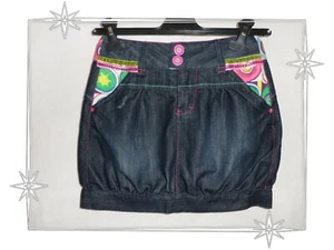 A - Jupe Courte Fantaisie en Jean Desigual Taille 9 / 10 ans - Imagen 1 de 6