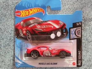 Hot Wheels 2021 #184/250 MUSCLE AND BLOWN red @Q New casting 2021 - Picture 1 of 2